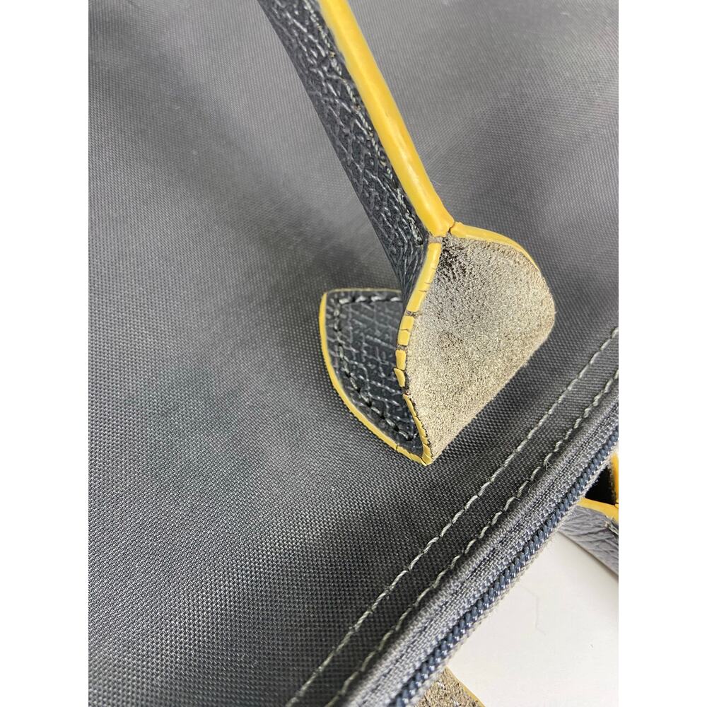 Longchamp Le Pliage Large Nylon Tote Shoulder Bag Dark Gray - Picture 6 of 16
